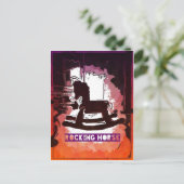 キッズグカッコいいリズウッドロッキングホース玩具ポップ・アートのアート ポストカード (スタンド正面)