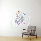 キッズグラフィックことわざからかわいい感触デザイン タペストリー (インサイチュ(横))