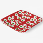 キッズグリーンクリスマスツリーオーナメント赤パーティーおもしろい ペーパープレート (傾斜あり)