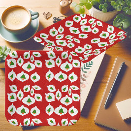 キッズグリーンクリスマスツリーオーナメント赤パーティーおもしろい ペーパープレート