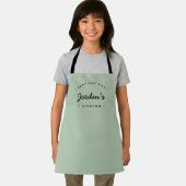 キッズグリーンシェフ最高のエバーのキッチンカスタムギフト エプロン (インサイチュ)
