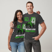 キッズグリーンファームトラクター4th誕生日プレゼント4年 tシャツ (ユニセックス)