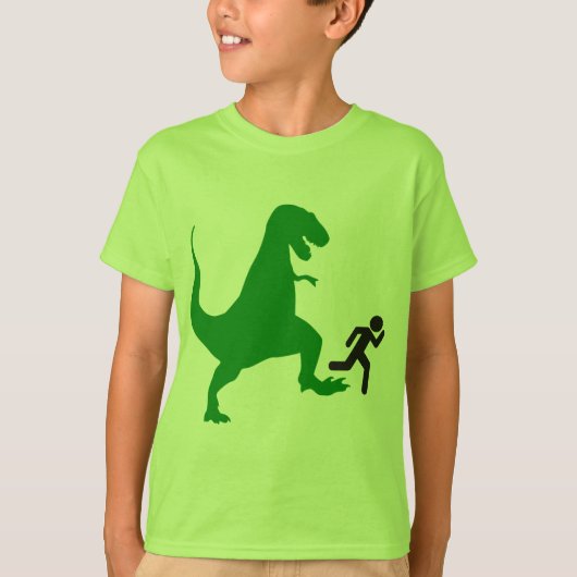 キッズグリーン恐竜 Tシャツ (正面)