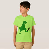 キッズグリーン恐竜 Tシャツ (正面フル)