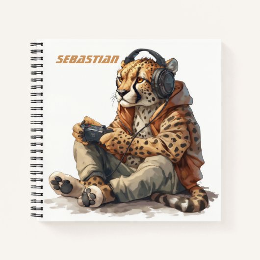 キッズゲーマーチーターのノートブック ノートブック (正面)