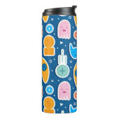 キッズゲーマーブルービデオゲームのプレイステーションパターン タンブラー (回転左)