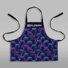 キッズゲームパーソナライズされたコントローラー少年 エプロン