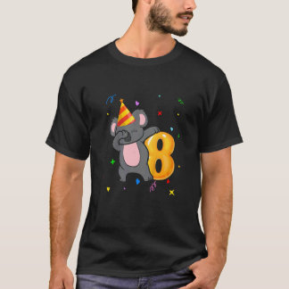 キッズコアラベアーガール8誕生日8年老Ko Tシャツ