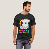 キッズコアラベア4年誕生日装備少年用 Tシャツ (正面フル)