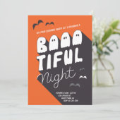 キッズコスチュームハローウィンパーティ招待状 招待状 (スタンド正面)