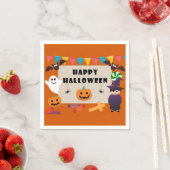 キッズコスメカラフルットハローウィンパーティ スタンダードカクテルナプキン (インサイチュ)