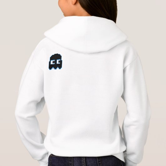 キッズコンピュータゲーマーフード付きスウェットシャツ (裏面)