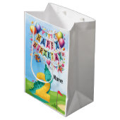 キッズゴルファーのためのゴルフ第2の誕生日テーマ ミディアムペーパーバッグ