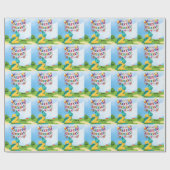 キッズゴルファーのためのゴルフ第2の誕生日テーマ ラッピングペーパー (フラット)