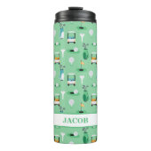 キッズゴルファーパーソナライズされたゴルフカートのゴルフスポーティ タンブラー (正面)