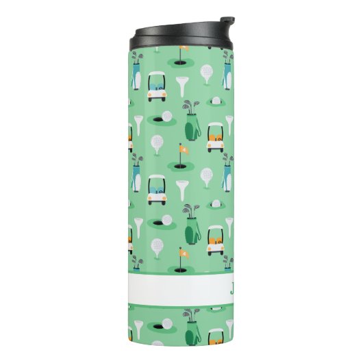 キッズゴルファーパーソナライズされたゴルフカートのゴルフスポーティ タンブラー (回転左)