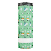 キッズゴルファーパーソナライズされたゴルフカートのゴルフスポーティ タンブラー (裏面)