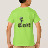 キッズゴルフクラブとディメンショナルロゴTシャツ Tシャツ (裏面)