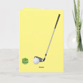 キッズゴルフ誕生日写真テンプレートエピックおもしろい カード (裏面)