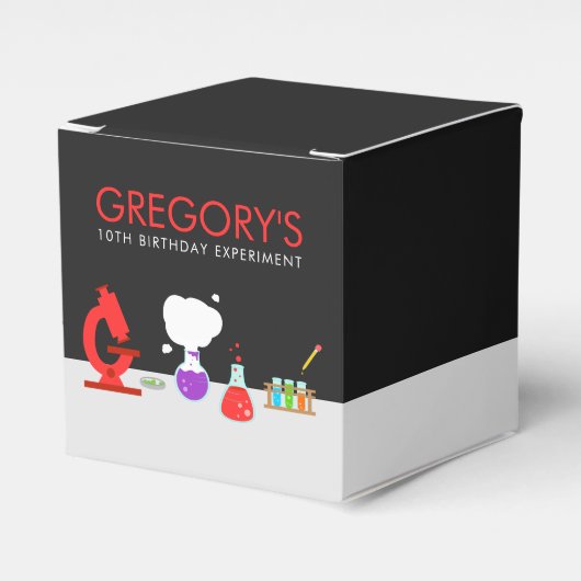 キッズサイエンスパーティー フェイバーボックス (正面サイド)