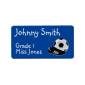 キッズサッカーの名簿記のラベル ラベル (正面)