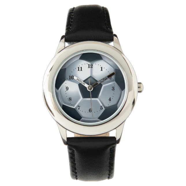 キッズサッカーカッコいいボールスポーツウォッチ 腕時計 (正面)