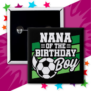 キッズサッカーサッカーパーティーナナの誕生日少年 缶バッジ
