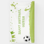 キッズサッカーサッカーパーティーバナーグリーンスポーツ 横断幕 (縦)