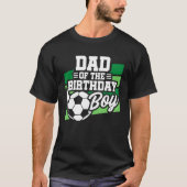 キッズサッカーサッカーパーティーパパの誕生日少年 Tシャツ (正面)