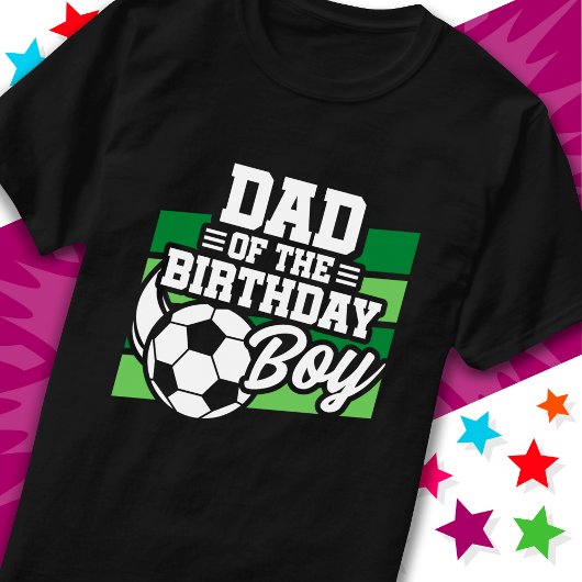 キッズサッカーサッカーパーティーパパの誕生日少年 Tシャツ