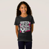 キッズサッカーサッカーパーティー女子の誕生日 Tシャツ (正面フル)