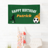 キッズサッカーサッカー誕生日パーティバナー 横断幕 (インサイチュ)