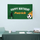 キッズサッカーサッカー誕生日パーティバナー 横断幕 (トレードショー)