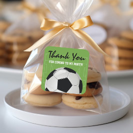 キッズサッカーサッカー誕生日パーティー スクエアシール