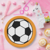 キッズサッカーサッカー誕生日パーティー ペーパープレート (パーティー)