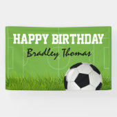 キッズサッカーサッカー誕生日パーティー 横断幕 (横)