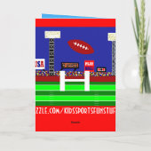 キッズサッカーハッピーバースデーカードギフト カード (裏面)