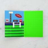 キッズサッカーハッピーバースデーカードギフト カード (内部)