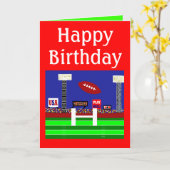 キッズサッカーハッピーバースデーカードギフト カード (黄色い花)