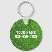 キッズサッカーパーソナライズされたバックパックラベル キーホルダー (裏面)