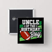 キッズサッカーパーティーアンクルオブザ誕生日ボーイ 缶バッジ (正面&裏面)