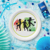 キッズサッカーパーティー ペーパープレート (パーティー)