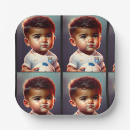 キッズサッカープレート ペーパープレート