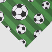 キッズサッカーボールのパターン緑のストライプ誕生日 薄葉紙 (詳細)