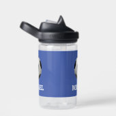 キッズサッカーボール名前をカスタムする ウォーターボトル (右面)