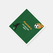 キッズサッカー誕生日パーティー スタンダードカクテルナプキン (角)