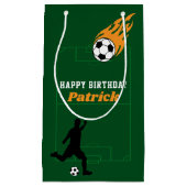 キッズサッカー誕生日パーティー スモールペーパーバッグ (正面)