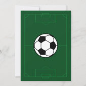 キッズサッカー誕生日パーティー 招待状 (裏面)