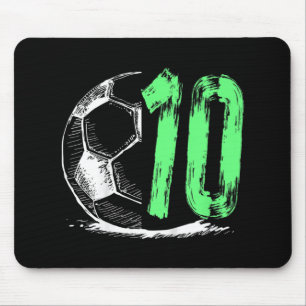キッズサッカー10歳の男の子の誕生日パーティー マウスパッド
