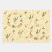 キッズサファリセット ラッピングペーパーシート (正面3)